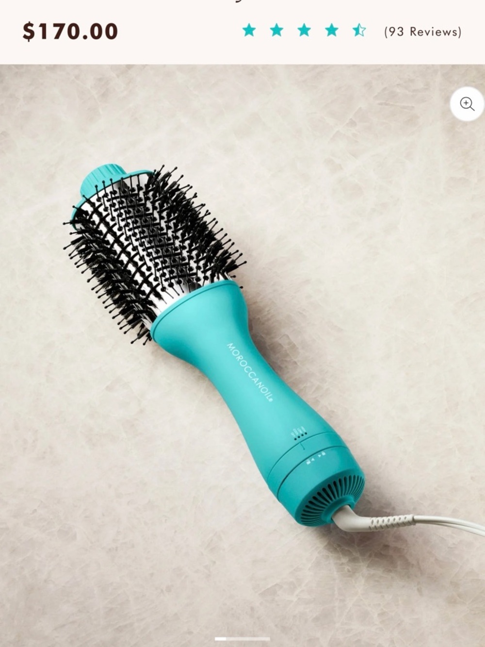 Moroccanoil Turquoise Round Vent Brush for Styling - Picture 2 of 2